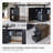 63" L Shaped Office Electric Standing Desk with File Cabinet and Storage Shelves-643795707