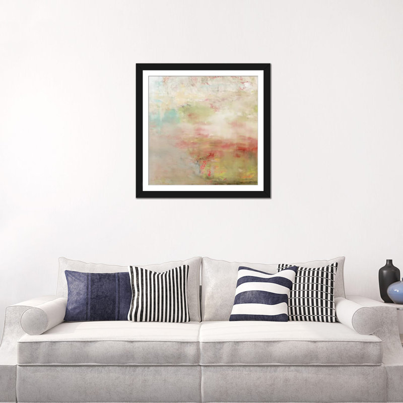 «Dreams of Clouds I», impression sur toile, Blanc, H 16 po x l 16 po x P 1 po, Papier d'art encadré noir