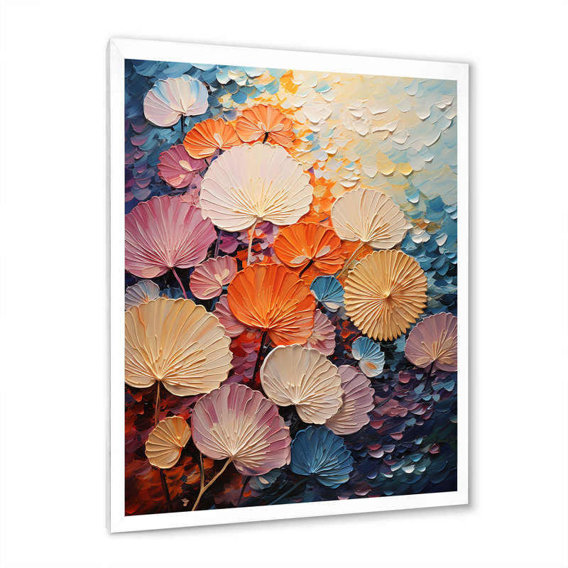 Coastal Harmony Dreamscape sur toile, Cadre simple blanc, H 20 po x l 12 po x P 1 po