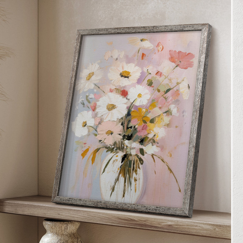 Reproduction encadrée FLORAL Series CCCCXXV III - bois massif, H 15 po x l 12 po