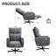 Fauteuils inclinables rembourrés en velours multifonctionnels, conception moderne pour le bureau à domicile