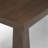 Kendrich Rectangular Dark Brown Solid Wood Bench