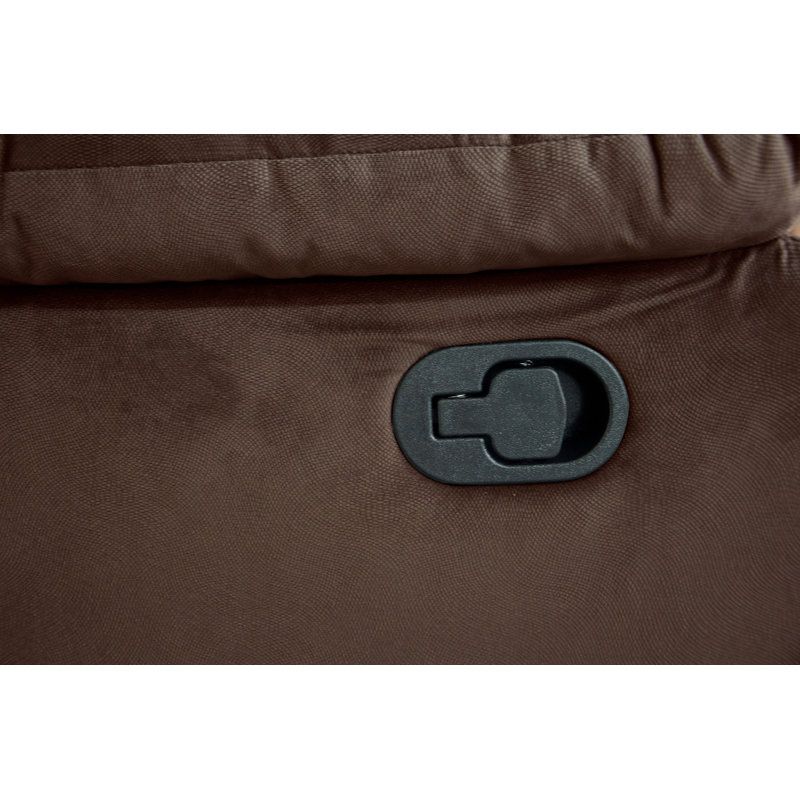 Ensemble de salon 2 pièces 1 x Causeuse 1 x Coussin inclinable Accoudoir Appui-tête Support capitonné vertical Finition chocolat