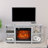 48" TV Stand With 18" Insert Electric Fireplace And Open Storage Shelves Media Console For Tvs Up To 55"-1031216639