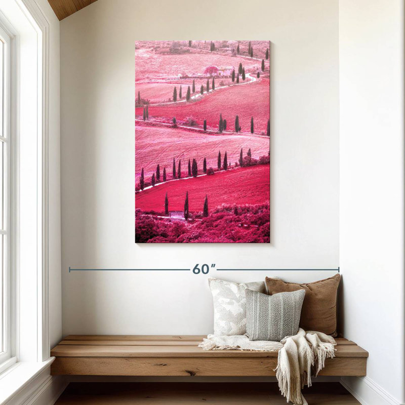 Vallée toscane rose d'Alvord, H 45 po x l 30 po