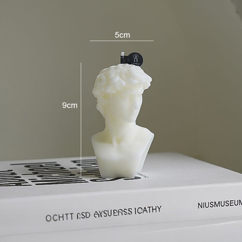  Bougie parfumée Home, Portrait de Davidgypsum - Blanc, Blanc