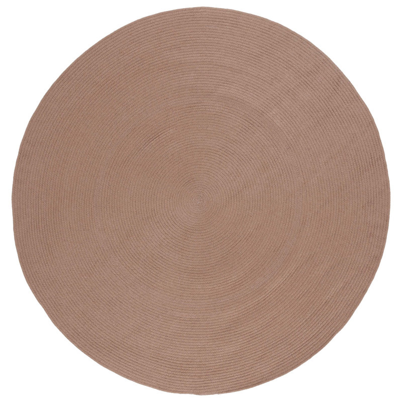 Allionna Hand Woven Performance Solid Color Rug, Round 6'