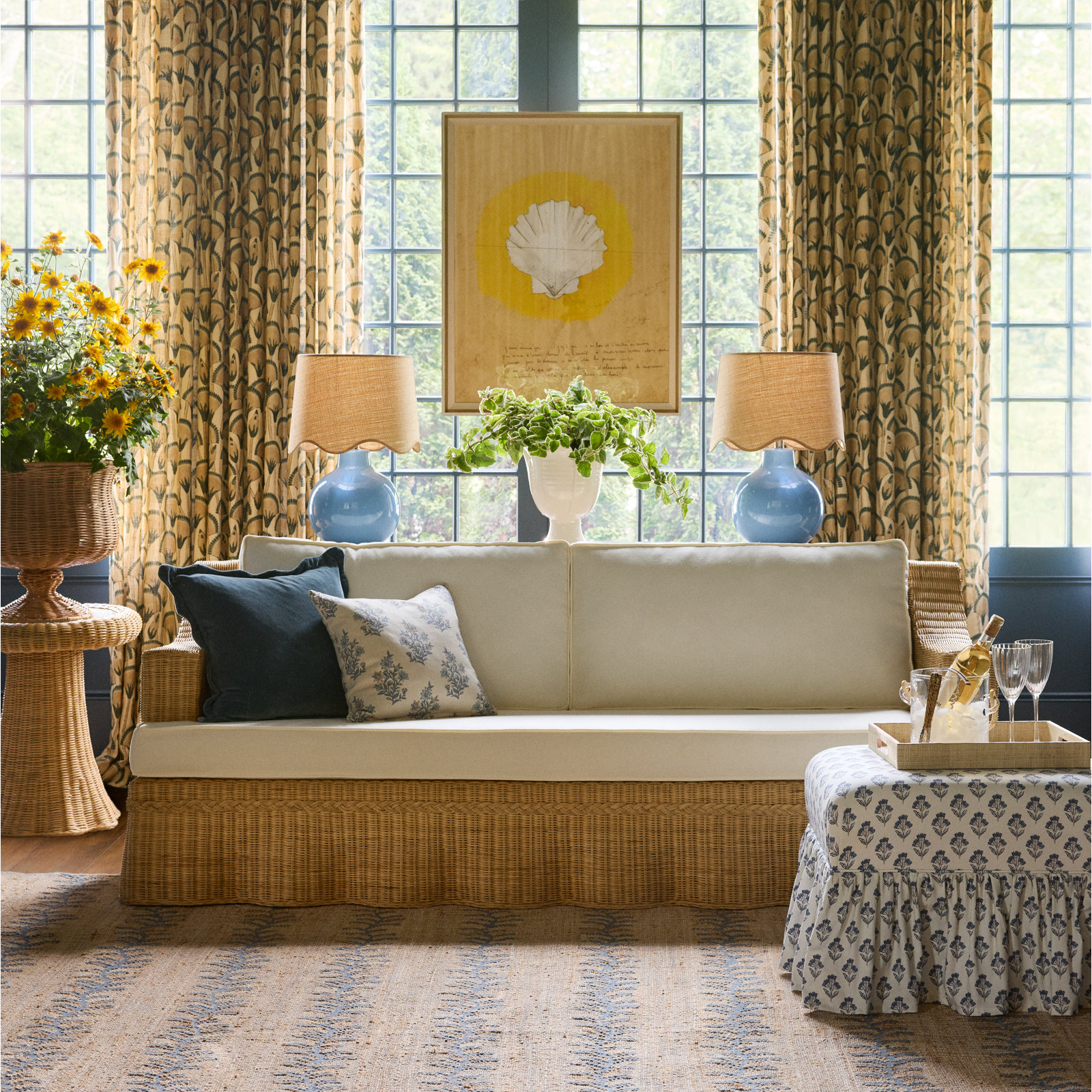 Daphne 86" Linen Sofa