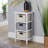 Orford Fully Assembled 3 Woven Drawer Chest Storage Unit - White