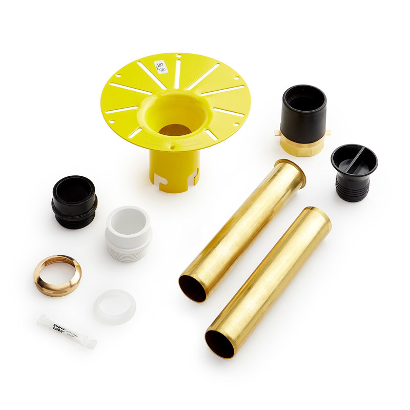 Freestanding Tub Drain Rough-In Kit with 1-1/2" Cast Iron Outlet