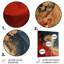 Rouge et or marbre volcan III - art mural abstrait en métal-1557205406