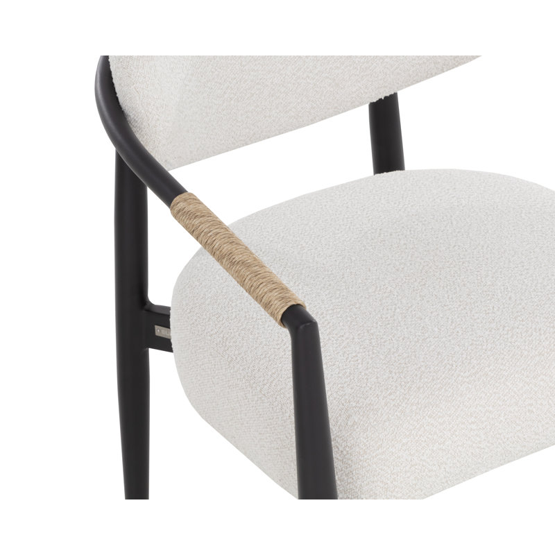 Outdoor Dining Armchair, Black
