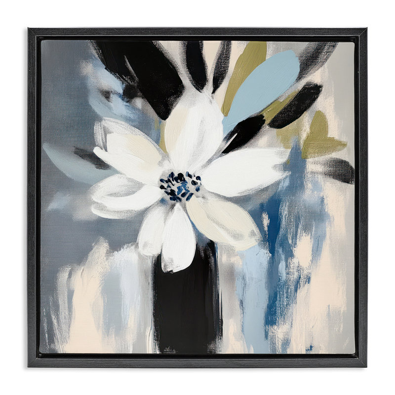 Cadre flottant dans un vase Timeless, Cadre flottant noir de jais, H 18 po x l 18 po