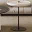 Table basse ronde simple de style crème
