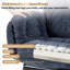 Chaise de bureau en molleton Snowflake avec accoudoirs pliables et lit pour animaux-163685079