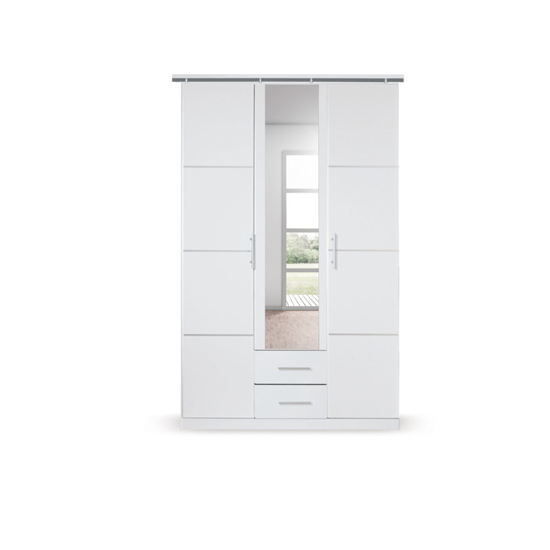 Micro 3 Door Manufactured Wood Wardrobe