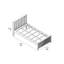 Lit plateforme simple en bois massif Ameya par Harriet Bee-2019795032