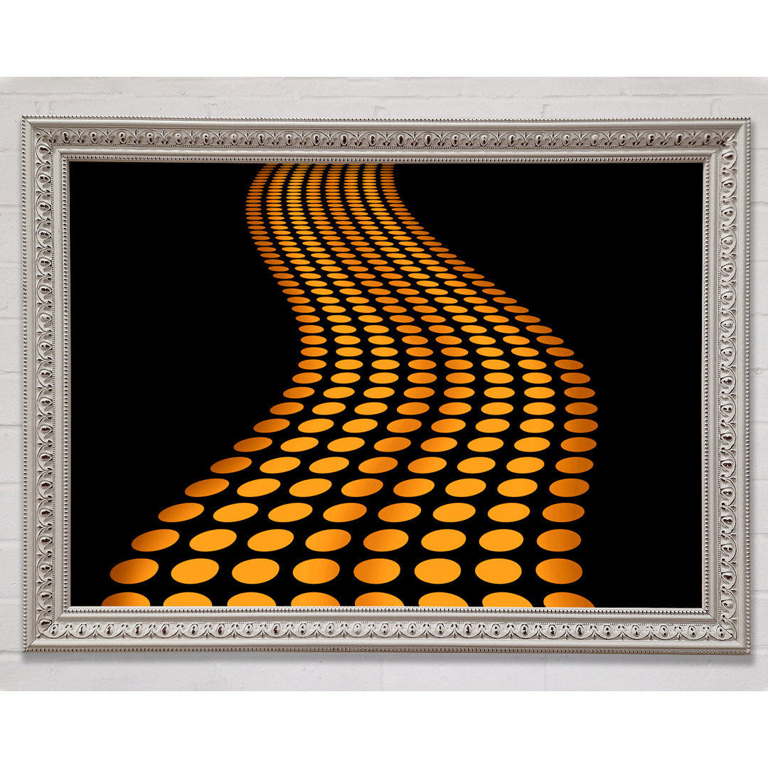 The Orange Road Less Travelled - Einzelne Bilderrahmen Kunstdrucke