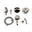 6 Spray Patterns Shower Head And Handheld - Brass, Wall Mounted, 1.8 Gpm, Brushed Nickel, Corrosion Scratch With Discoloration Nickel