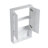 24" Bathroom Wall Cabinet, Soft Close Doors, Float Mounting Design,Glossy White,(KD-Packing)