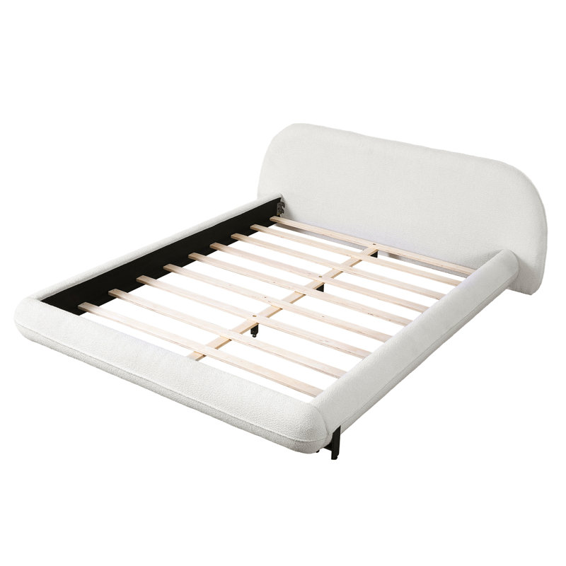 Lit plateforme tapissier, Grand