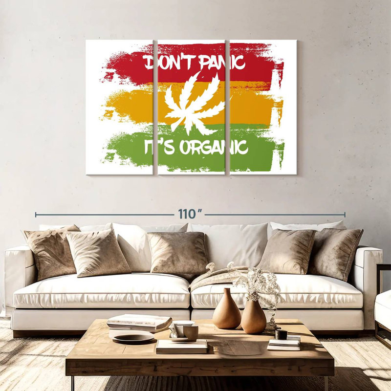 Organic Marijuana, 48" H x 74" W