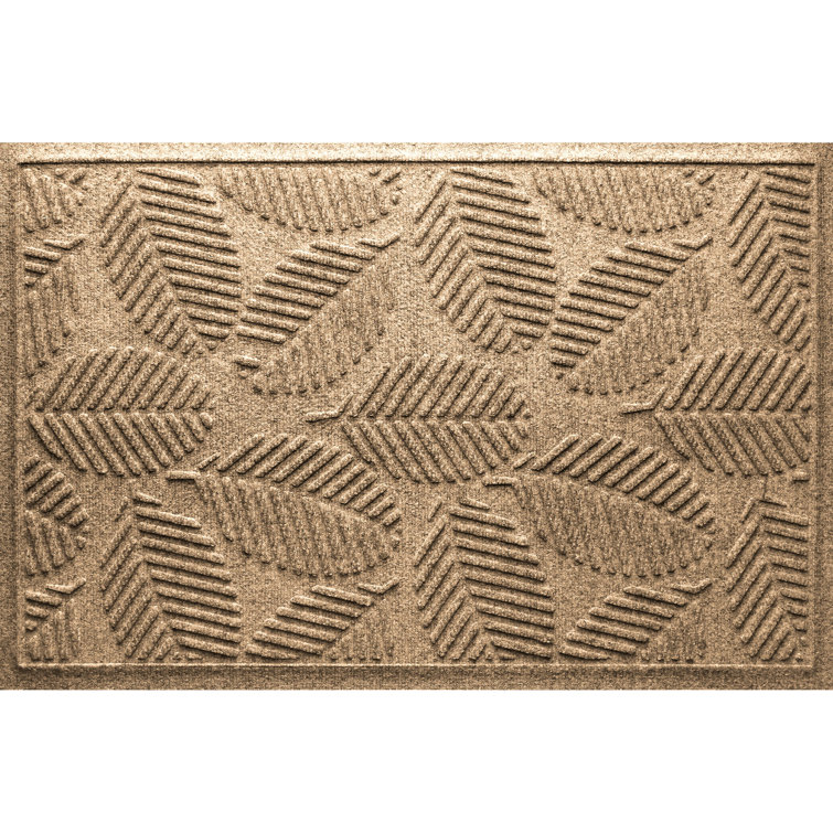 Waterhog Deanna Monogram 23 in. x 35 in. Indoor Outdoor Door Mat Matterly Color: Brown