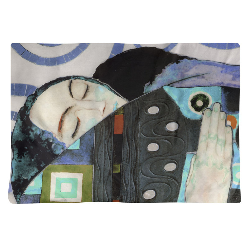 Un récapitulatif de 18 po Gustav Klimt, Bleu, Polyester sergé