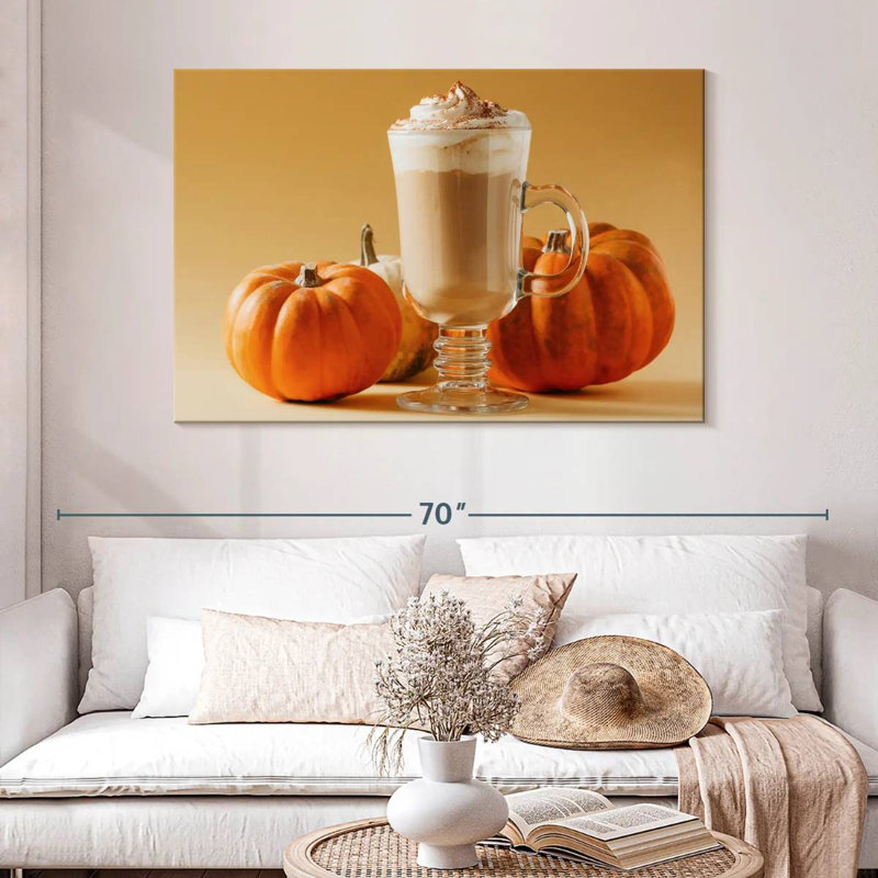Yarlin Spiced Pumpkin Latte, 32" H x 48" W