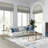 Lauretta 36" Glass And Steel Round Nested Coffee Tables-2141362530