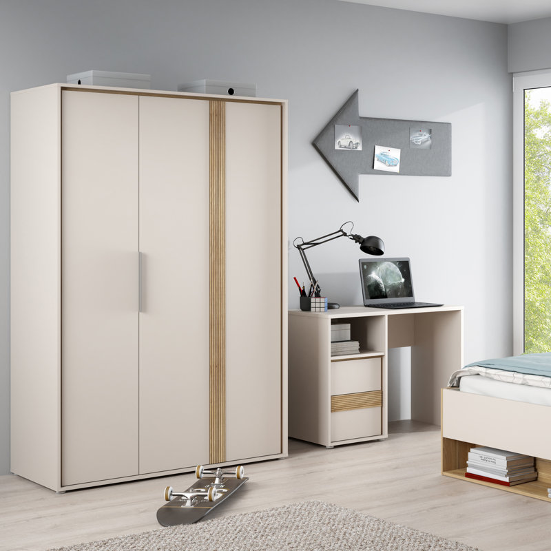 Tamarian 3 Door Manufactured Wood Wardrobe