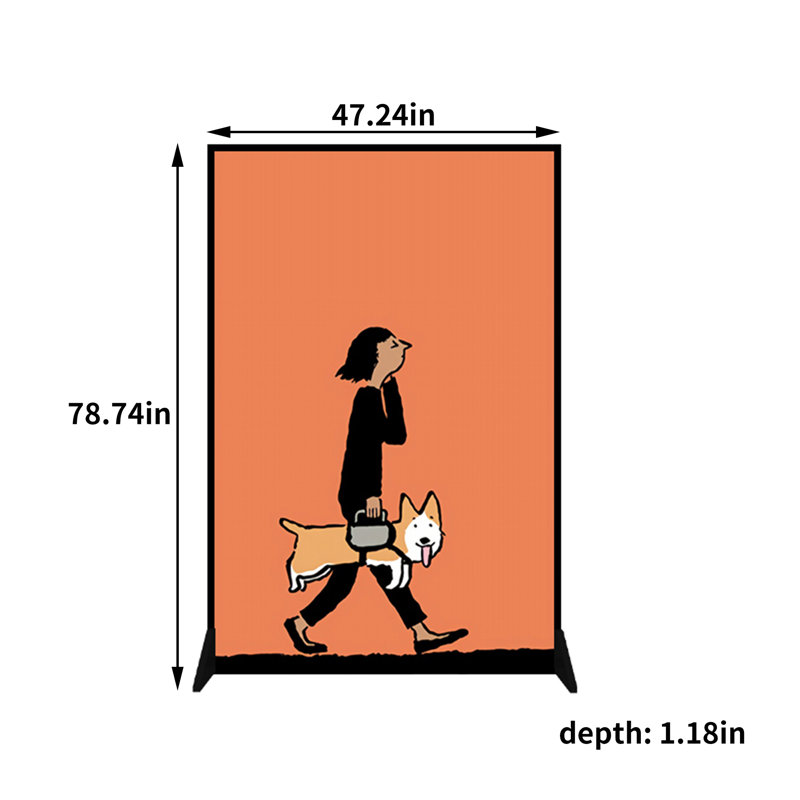 Lexxa, 78.74" H x 47.24" W x 1.18" D