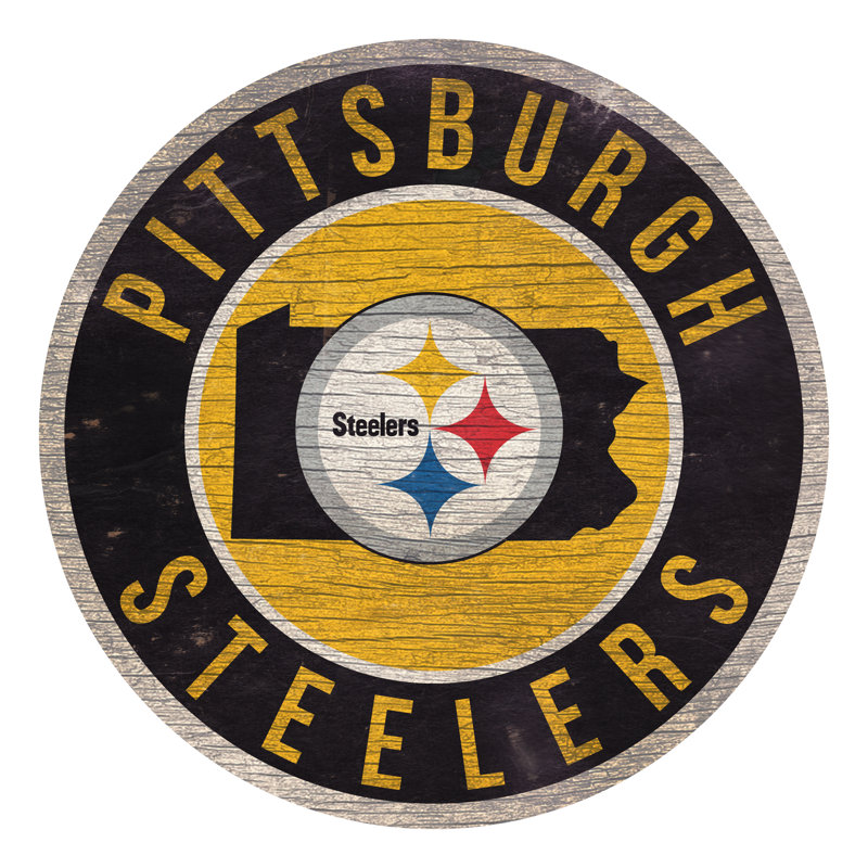 NFL, print on wood, Steelers de Pittsburgh