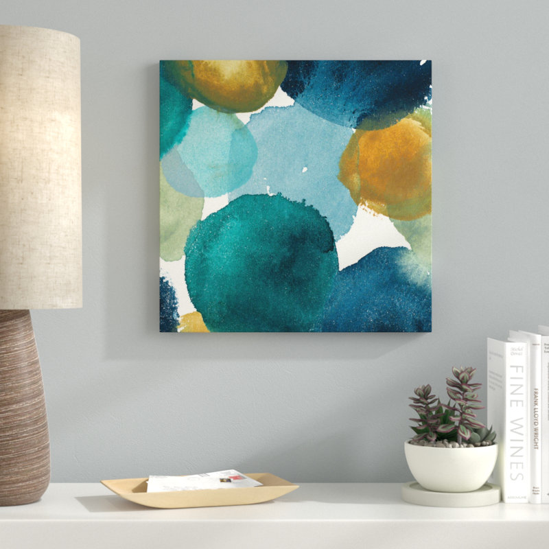 Reproduction de peinture à l'aquarelle, H 36 po x l 36 po x P 1,5 po, Toile tendue