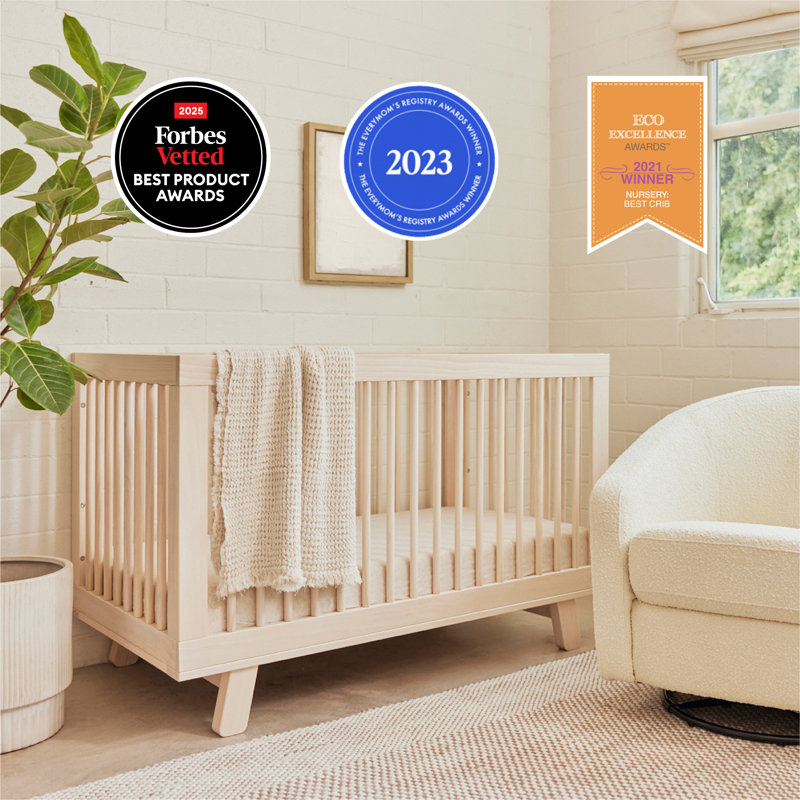 Hudson 3-in-1 Convertible Crib, Washed Natural