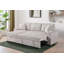 Canapé modulaire 2 pièces avec canapé-lit, méridienne réversible et 2 coussins, gris foncé-1594598416