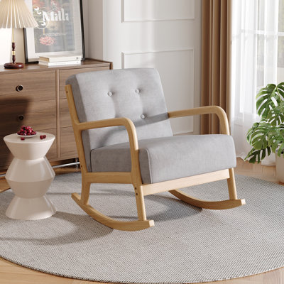 Linen Rocking Chair