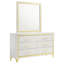Commode 6 tiroirs avec miroir