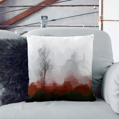 Tree Fog in Switzerland Cushion with Filling