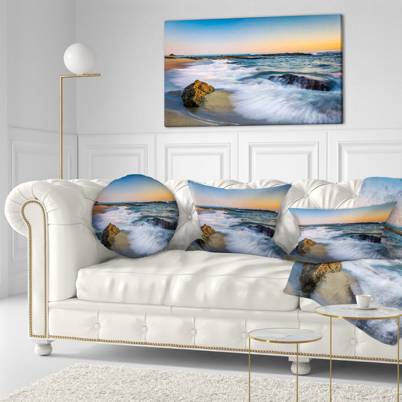 Coussin lombaire à ondes seascape sur les rochex