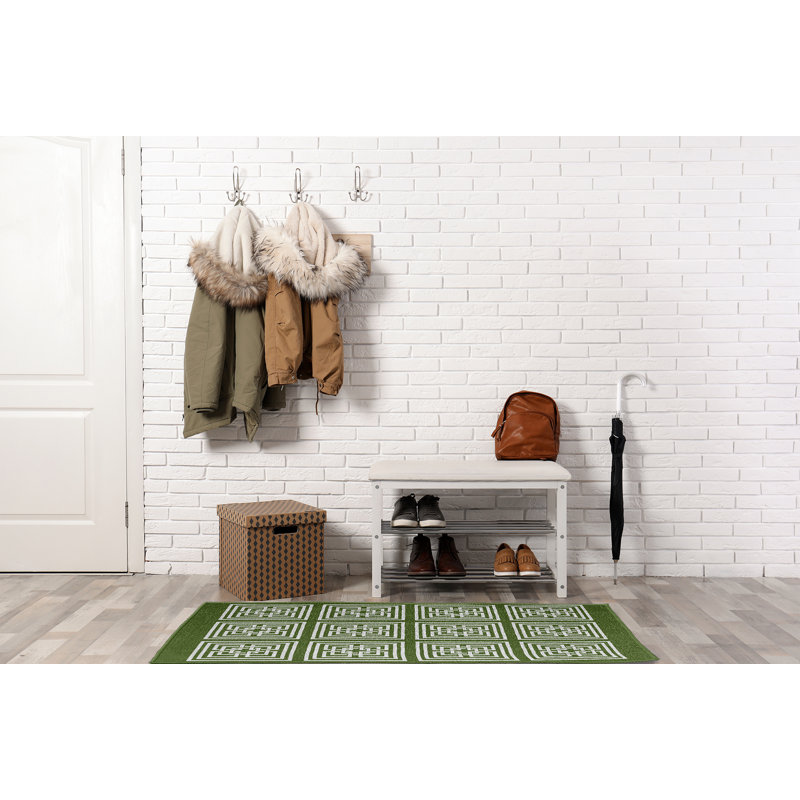 Chenille Geometric Indoor Rug, Rectangle 3' x 5'