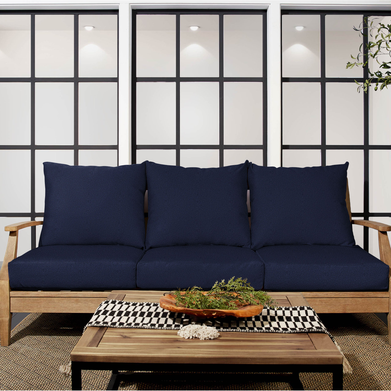 Ramblewood 23" Seat and Back Cushion, Navy