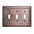 Architectural 3 - Gang Toggle Light Switch Standard Wall Plate-63602059
