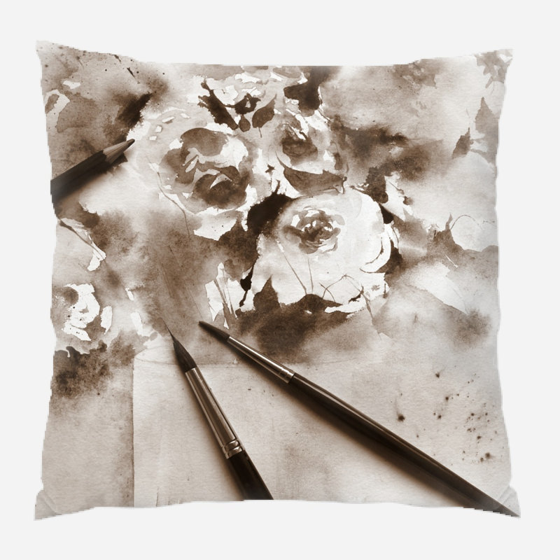 Cuthbertson Outdoor Reversible Throw Pillow, Indoor, Microsuede