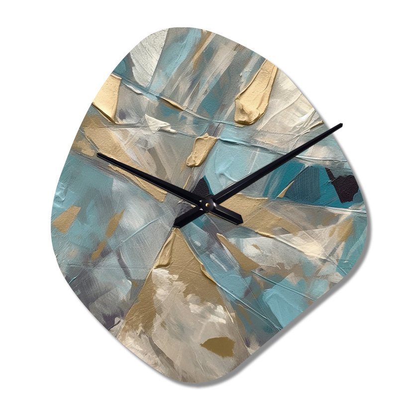 Horloge murale asymétrique en métal Ardennes, Petit