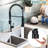 Pull Down Kitchen Faucet with Deck Plate-88247959