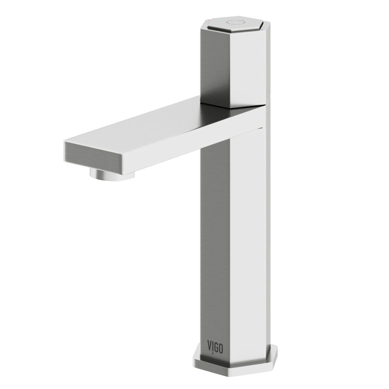 Robinet pour salle de bain à poignée simple Nova, Nickel brossé