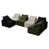 Beige / noir / vert est en rupture de stock