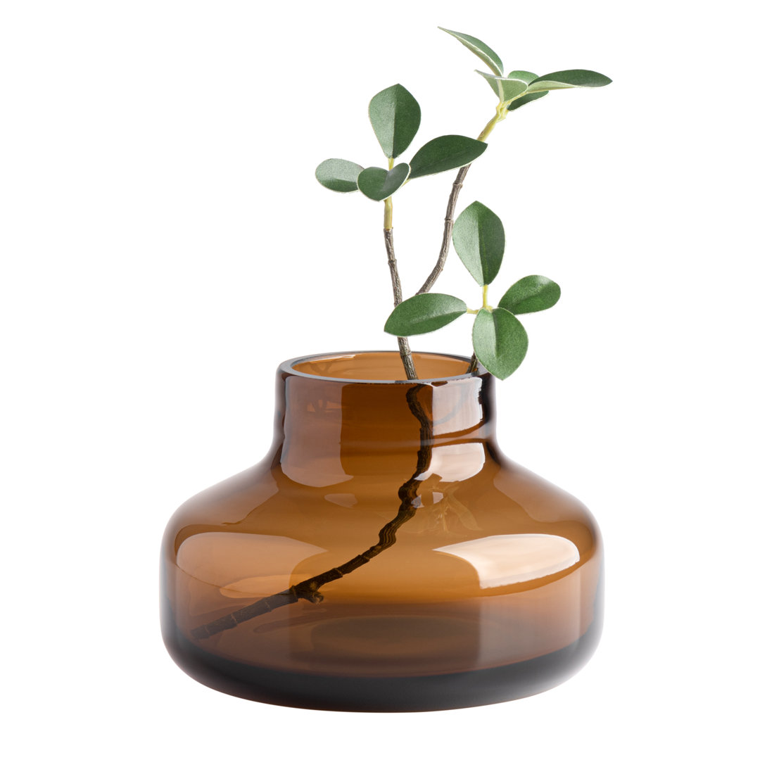 Aquista Handmade Glass Table Vase Ivy Bronx 