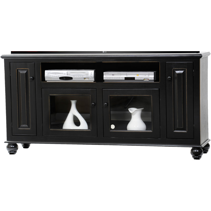 Spoffo Unfinished TV Stand for TVs up to 75", European Dark Blue